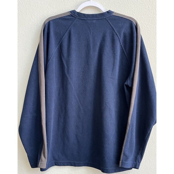 The North Face Men’s‎ Fleece Blue Shirt Large Long Sleeve Soft L - Picture 3 of 11